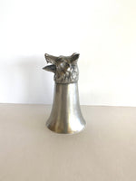 SouthernVintageWares>>>Vintage Pewter Wolf Stirrup Goblet