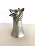 SouthernVintageWares>>>Vintage Pewter Wolf Stirrup Goblet