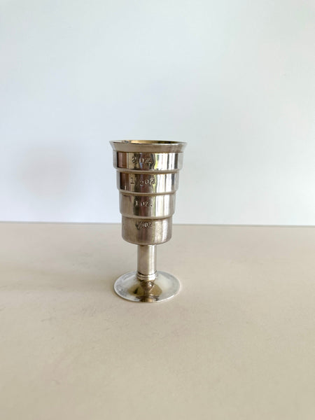 Silver Double-Sided Stepped Jigger