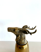 Vintage Deer Stirrup Cup, Stag Stirrup Cup