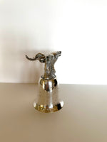 Vintage Deer Stirrup Cup, Stag Silver-Plated Stirrup Cup