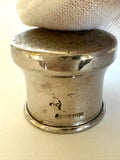 Vintage Small Flask (Glass, Leather, Chrome), Vintage Miniature Flask