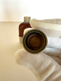 Vintage Small Flask (Glass, Leather, Chrome), Vintage Miniature Flask